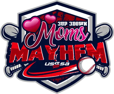 3UP 3 DOWN Moms Mayhem (All turf) logo