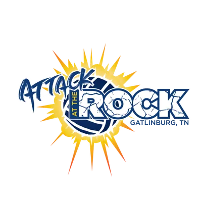 Attack at the Rock Volleyball logo
