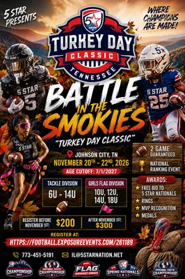Battle in the Smokies - Turkey Day Classic logo