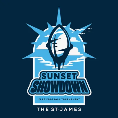 Boys Sunset Showdown Flag Football Tournament logo