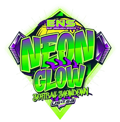 Neon Glow Softball Showdown logo