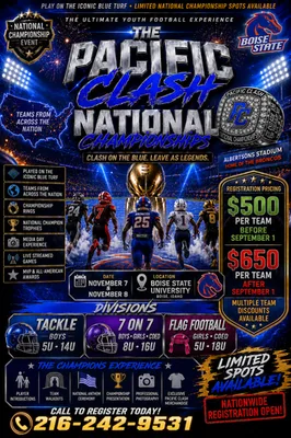 Pacific Clash - Youth National Championships @ Albertsons Stadium logo