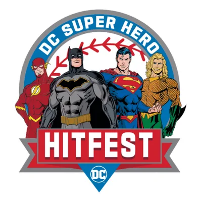Super Hero Hitfest (a-aa-aaa) Superman Rings logo