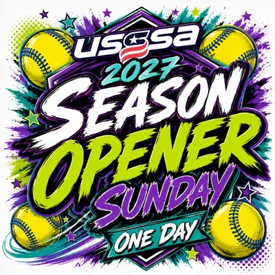 USSSA 2027 Season Opener Sunday One Day logo