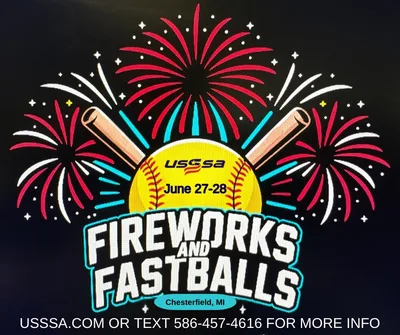 USSSA Fireworks and Fastballs logo