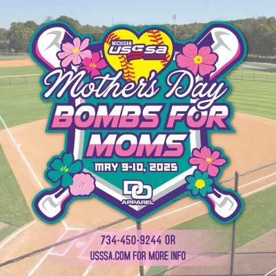 USSSA Hit Bomb’s For Mom’s (Ring Event) logo