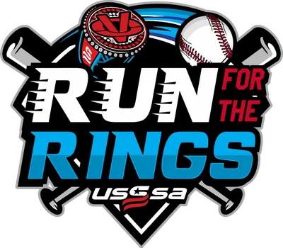 USSSA Run for the Rings (custom Rings) logo