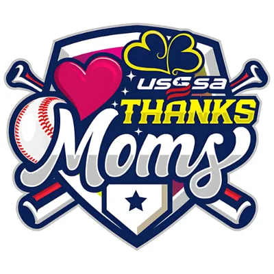 USSSA Thanks Mom (half Price, Aa Only) Pink Rings logo